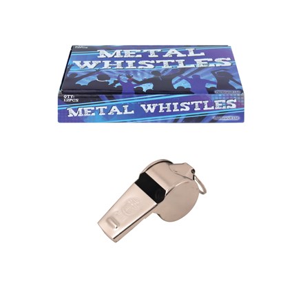 WHISTLE METAL 5.5CM - 12 PACK