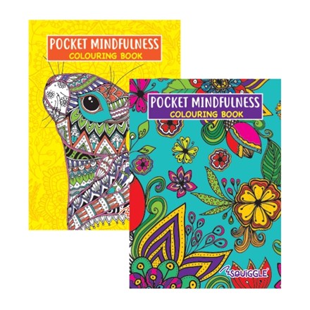 A6 POCKET MINDFULNESS COLOURING BOOK 1 & 2 DESIGN