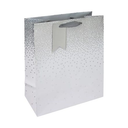 WHITE OMBRE LARGE GIFT BAG