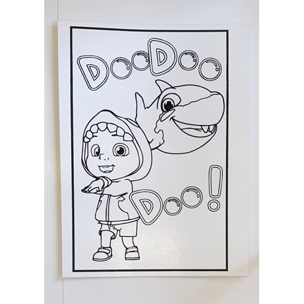 MEDIUM COLOURING BOARDS - COCO SHARK
