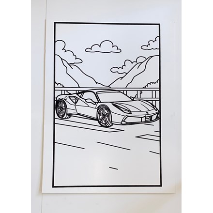 MEDIUM COLOURING BOARDS - FAST CAR