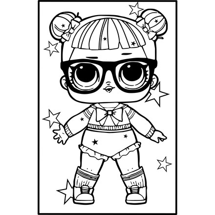 MEDIUM COLOURING BOARDS - LOL GIRL