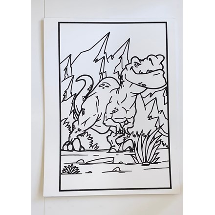 MEDIUM COLOURING BOARDS - T-REX