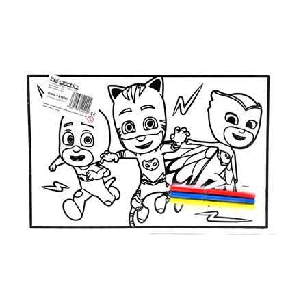 MEDIUM COLOURING BOARDS - HERO KIDS