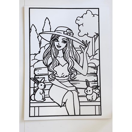 MEDIUM COLOURING BOARDS - DOLL