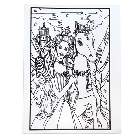 LARGE COLOURING BOARD - BRIDE PEGASUS