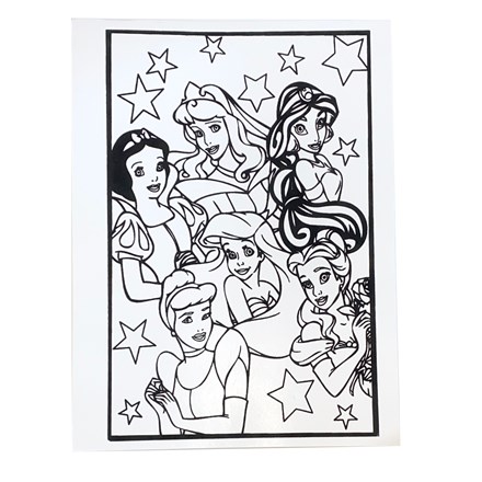 LARGE COLOURING BOARD - 6 PRINCESS