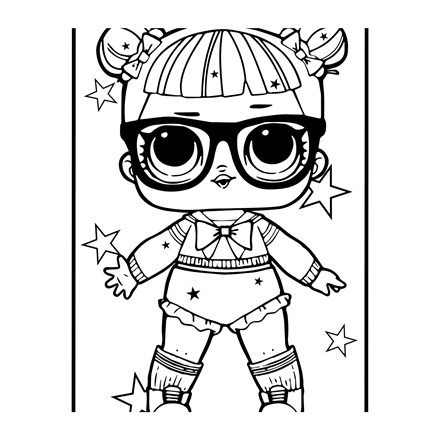 LARGE COLOURING BOARD - L. GIRL