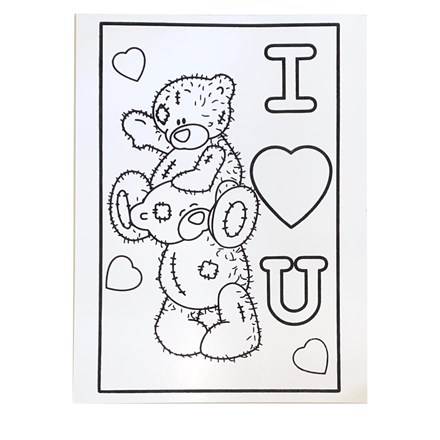 LARGE COLOURING BOARD - LOVE BEARS