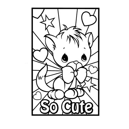 LARGE COLOURING BOARD - SO CUTE