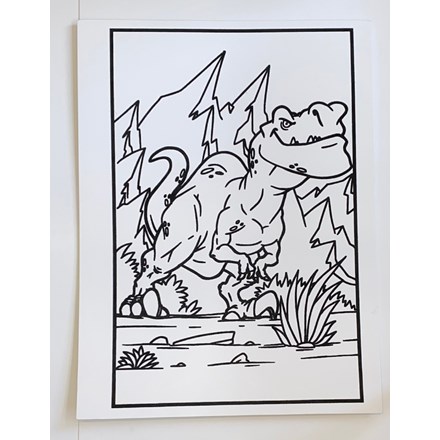 LARGE COLOURING BOARD - T-REX