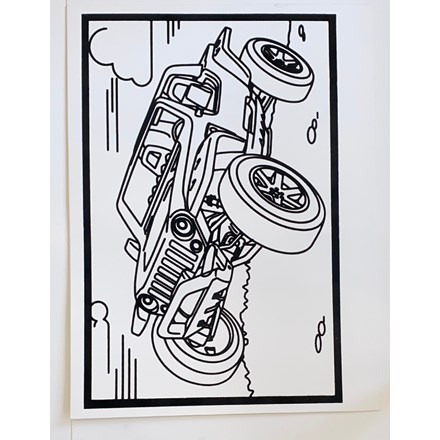 LARGE COLOURING BOARD - JEEP