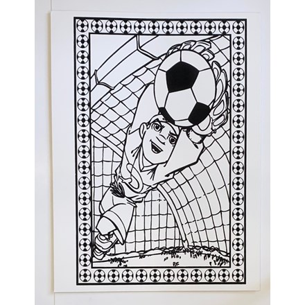 LARGE COLOURING BOARD - BALL KEEPER