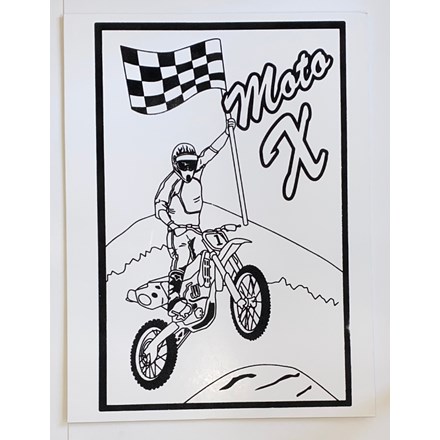 LARGE COLOURING BOARD - MOTO X