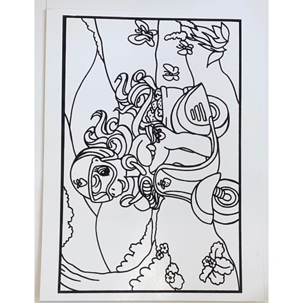 LARGE COLOURING BOARD - PONY SCOOTER