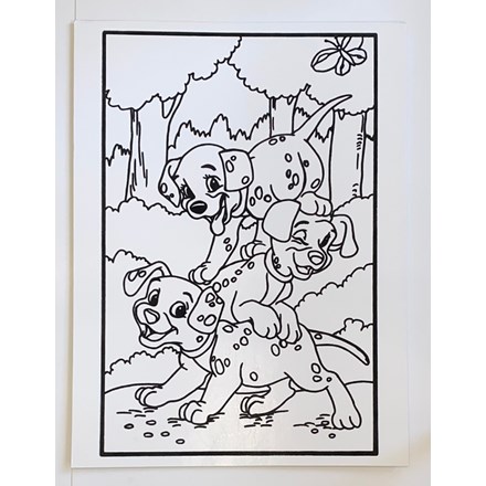 LARGE COLOURING BOARD - DALMATIONS