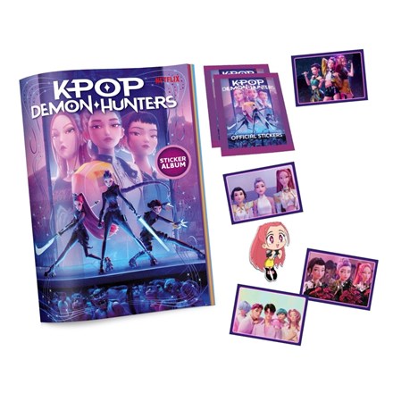 K-POP DEMON HUNTER STICKER ALBUM & 2 STICKERS
