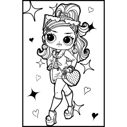 LARGE COLOURING BOARD - STAR DIVA