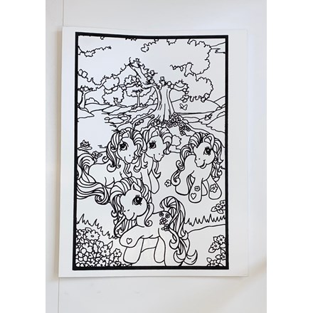 LARGE COLOURING BOARD - PONY 4
