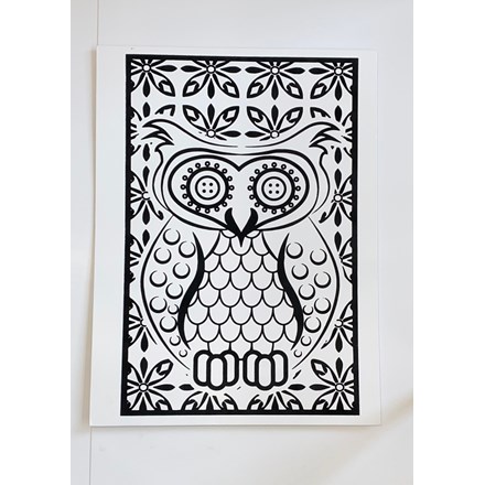 LARGE COLOURING BOARD - OWL 2