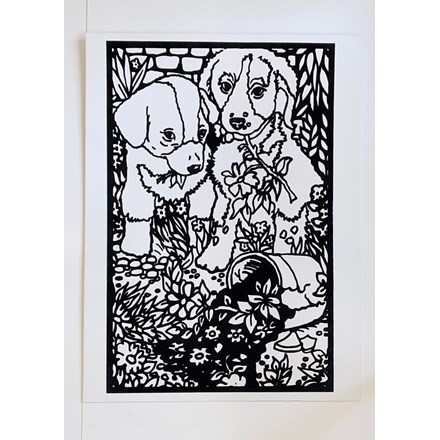 LARGE COLOURING - DOGS