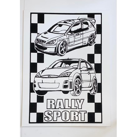 LARGE COLOURING BOARD - RALLY SPORT