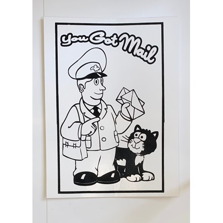 LARGE COLOURING BOARD - POST BUDDY
