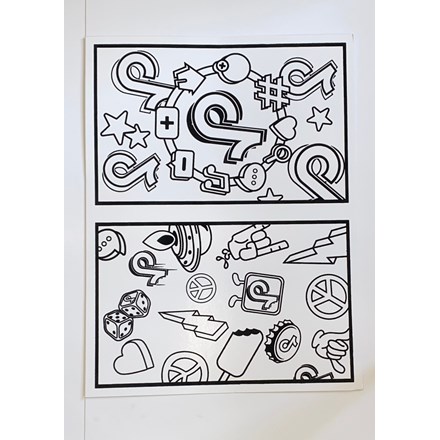 LARGE COLOURING BOARD - TOK 2PK