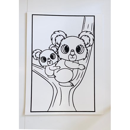 LARGE COLOURING BOARD - KOALA BEARS