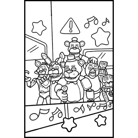 LARGE COLOURING NOARD - ROBOT PARTY