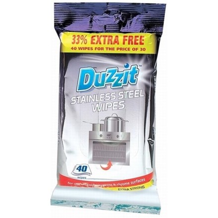 DUZZIT - STAINLESS STEEL 40 WIPES