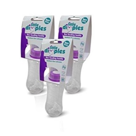 LITTLE DIMPLES - BABY FEEDING BOTTLE 8 OZ - 6 PACK