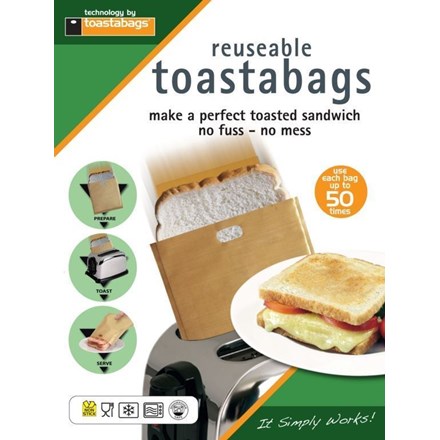TOASTABAGS - REAUSABLE TOASTER BAGS - 2 PACK