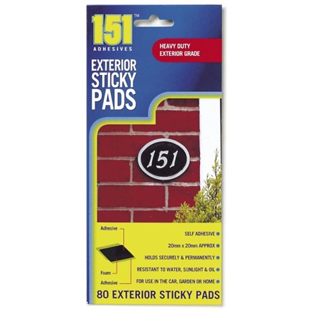 151 - EXTERIOR STICKY PADS - 80PC