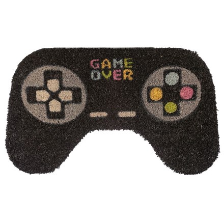 COIR DOOR MAT - GAME OVER CONTROLLER SHAPE