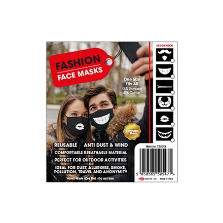 FASHION FACE MASK - 6ASST