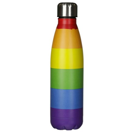STAINLESS STEEL WATER BOTTLE - RAINBOW - 500ML