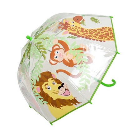 KIDS CLEAR DOME UMBRELLA - SAFARI