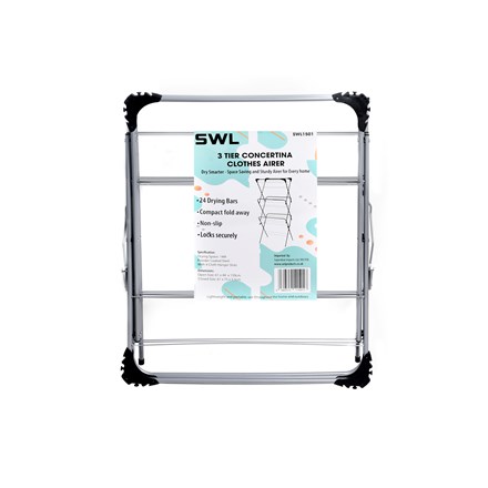 SWL - 3 TIER CONCERTINA CLOTHES AIRER - 14M