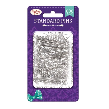 SEWING BOX - STANDARD STEEL PINS 600PACK
