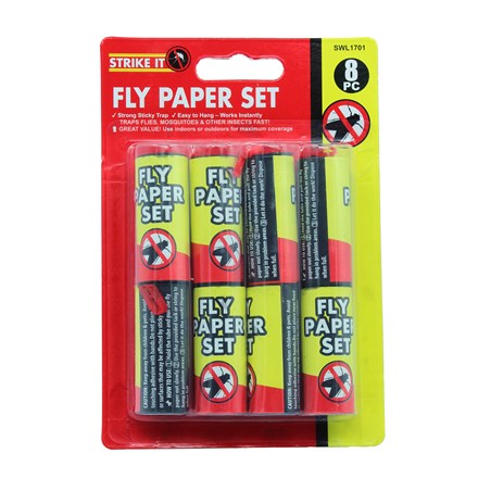 SWL - FLY PAPER SET - 8 PACK