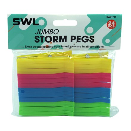 SWL - JUMBO STORM PEGS - 24 PACK