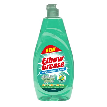 ELBOW GREASE WASHING UP LIQUID EUCALYPTUS - 600 ML