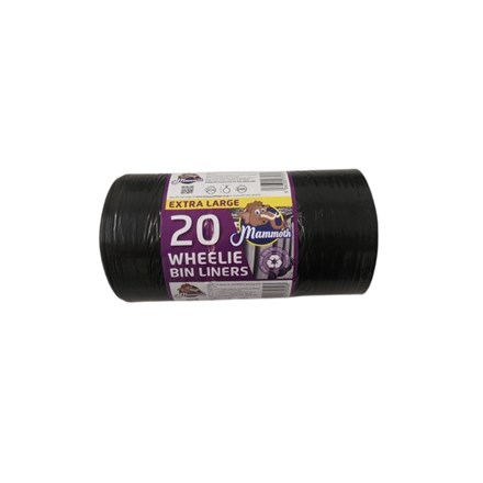 MAMMOTH - WHEELIE BIN LINERS EXTRA LARGE - 20'S