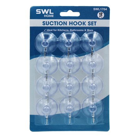 SWL - SUCTION HOOK SET - 12 PACK