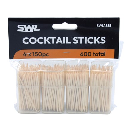 SWL - COCKTAIL STICKS 4 X 150PCS