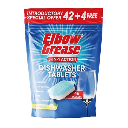 ELBOW GREASE - DISHWASHER TABLETS - 46 PACK