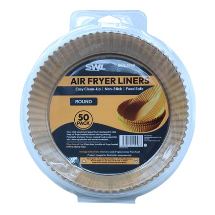 SWL - 50 PACK ROUND AIR FRYER LINERS - 20CM