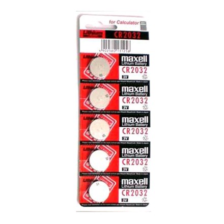 MAXELL CR2032 - 5 PACK TEAR STRIP