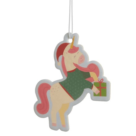CAR AIR FRESHENER - CHRISTMAS UNICORN COOKIE AIR